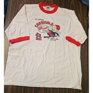 Vintage LEE Sport St Louis Cardinals T Shirt Size 2XL RARE 90'S Retro MLB Cotton